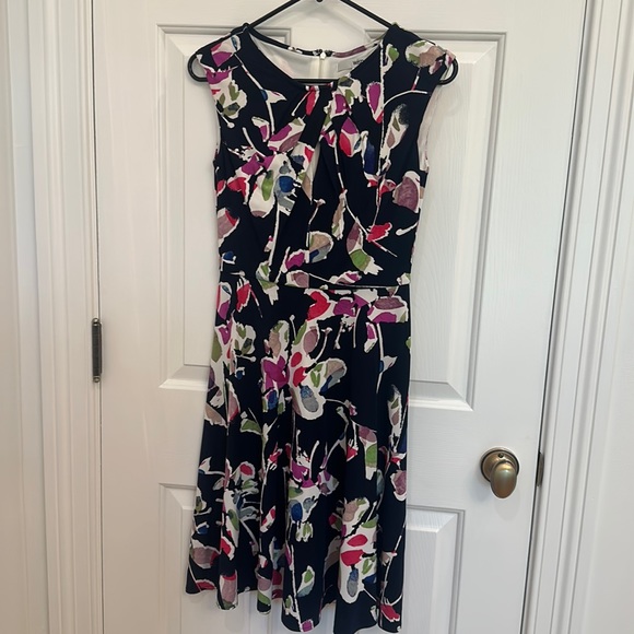 Wisp Black and Multi Colored Floral Jersey Dress - Picture 2 of 5